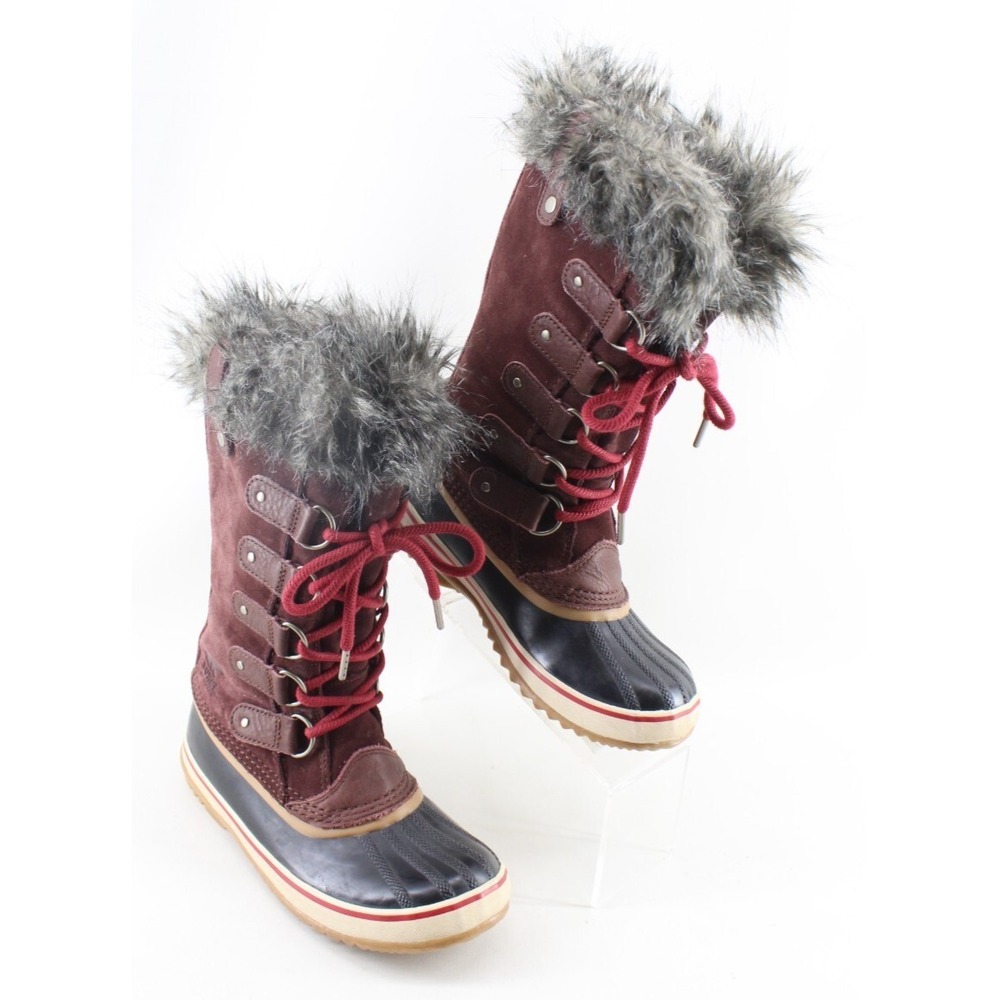 Sorel Joan of Arctic Redwood Leather Waterproof Boots Women's SZ 7 US NL2429-628